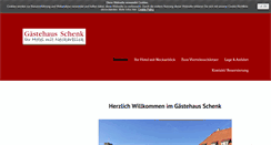 Desktop Screenshot of gaestehaus-schenk.de